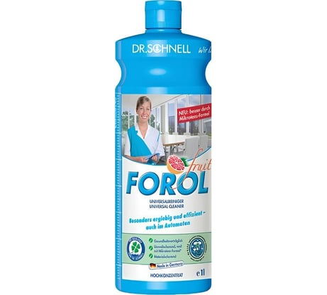 Чистящее средство для водостойких поверхностей Vileda Professional Dr. Schnell Forol 1 л, арт. 30014/143389 21989