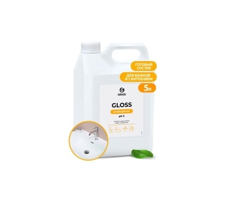 Чистящее средство для санузлов Grass "Gloss Professional" (канистра 5,3кг) 125799