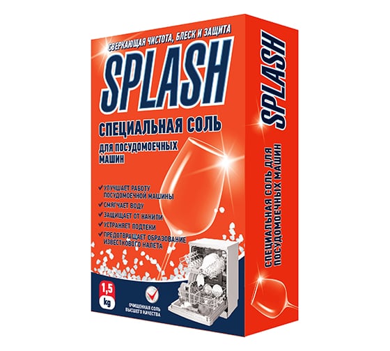 Специальная соль для посудомоечных машин PROSEPT Splash 1.5 кг 280-15 1