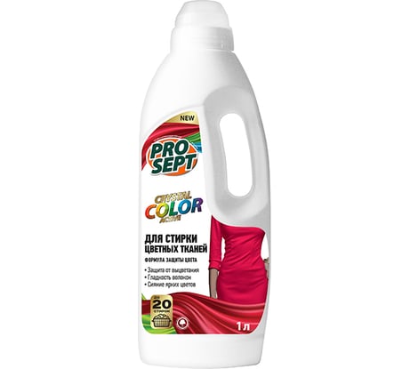 Средство для стирки цветных тканей PROSEPT Crystal 1 л 286-1