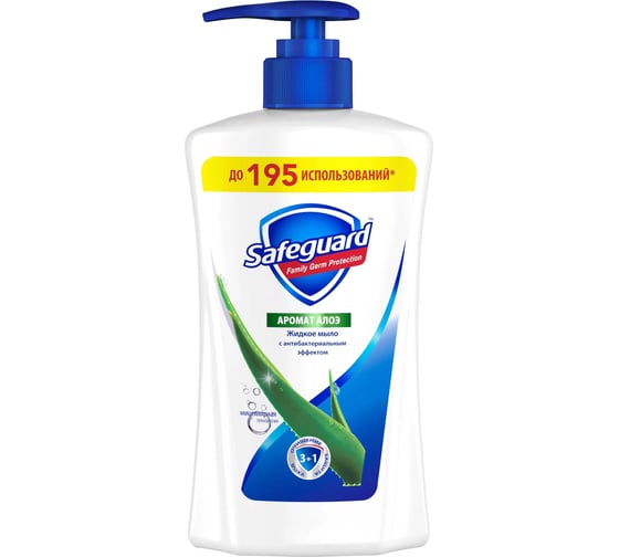 Жидкое мыло SAFEGUARD аромат алоэ, 390 мл 0001024295 1