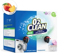 Средство для стирки 2в1 гель и кондиционер O2Clean сочный персик, 5л GOSDS2101