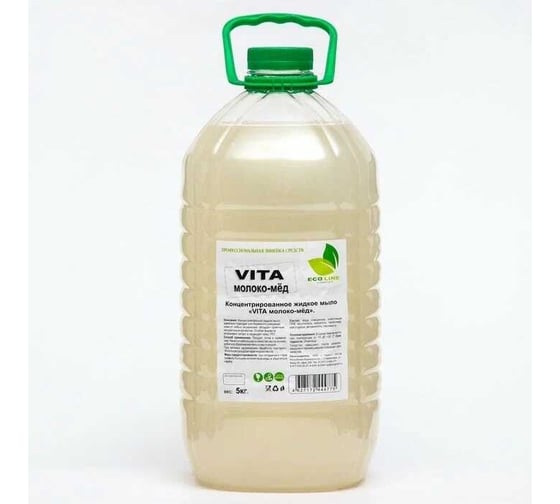 Жидкое мыло Neoline VITA жемчужное, молоко - мёд, 5 кг 125410 1
