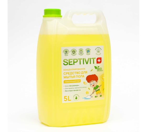 Средство для пола SEPTIVIT "Лимонный Рай", 5 л 206_5