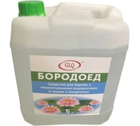 Средство для борьбы с водорослями в прудах и аквариумах GLQ БОРОДОЕД 5 л, на 100 м3 воды BOR 5L