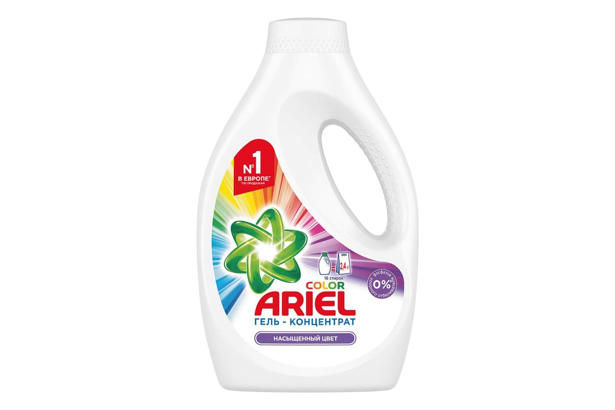Жидкое средство для стирки ARIEL автомат, 1.04л, Color, гель концентрат ...