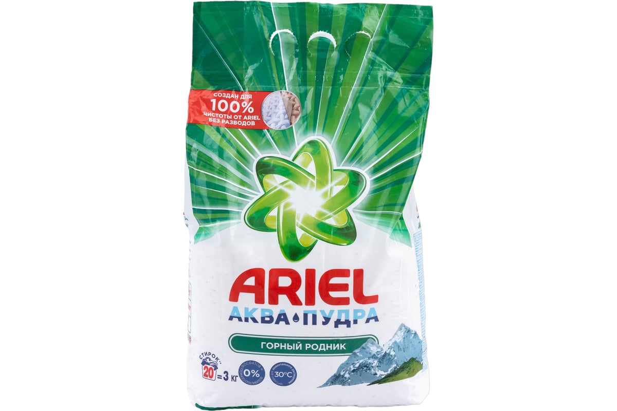 Стиральный порошок Ariel Автомат Горный родник 3 кг 0001220316 ...