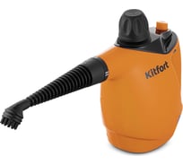 Пароочиститель Kitfort черно-оранжевый КТ-9140-2