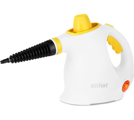 Пароочиститель Kitfort бело-желтый КТ-9194-1