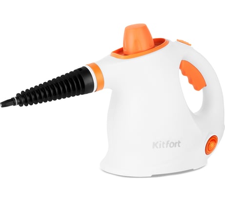 Пароочиститель Kitfort бело-оранжевый КТ-9194-2