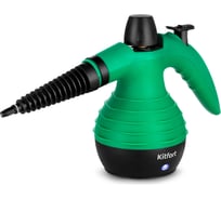 Пароочиститель Kitfort черно-зеленый КТ-9193-2