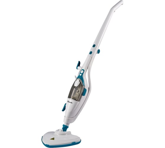 Швабра паровая Bufett SSM 748М, 9 насадок, 400мл, 1500Вт, бело-бирюзовая 640748 1