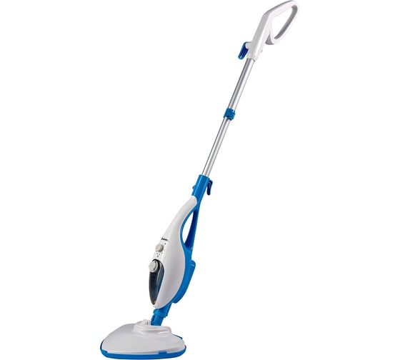 Швабра паровая Bufett SSM 747, 9 насадок, 350мл, 1500Вт, бело-голубая 640747 1