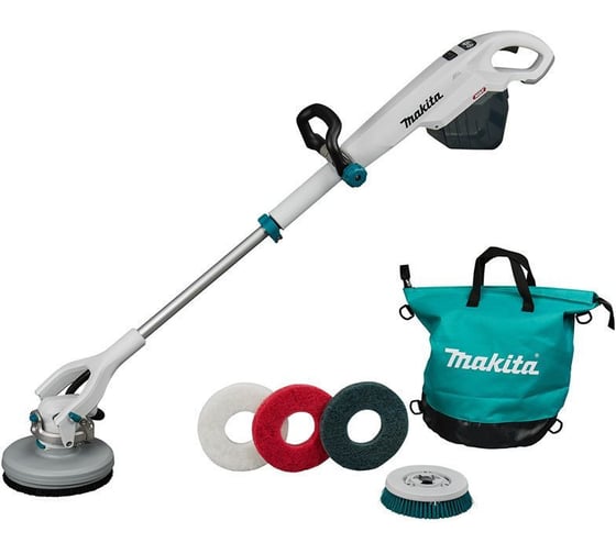 Машина поломоечная акк. Makita XGT 40В BL XPT, 190-200 мм, 150-600 об/мин, 3 скор, 4,5–5,6 кг, 4 насадки, сумка, без АКБ и ЗУ, кор. PS001GZ