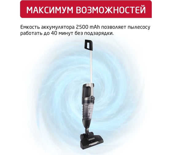 Беспроводной пылесос ARNICA E-MAX антрацит ET11202