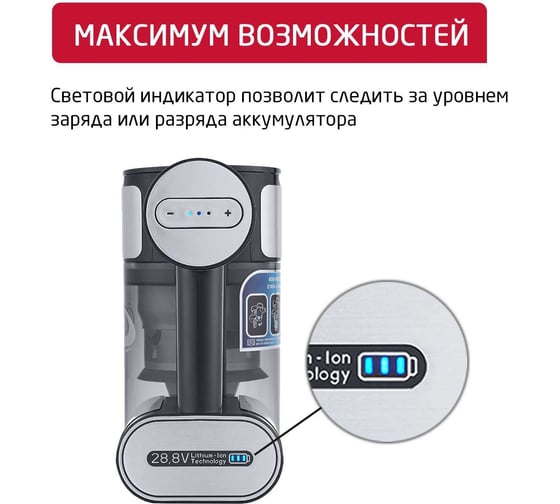 Беспроводной пылесос ARNICA Solara белый ET13450