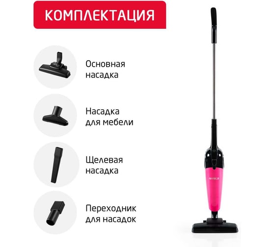 Пылесос ARNICA Merlin Pro розовый ET13211