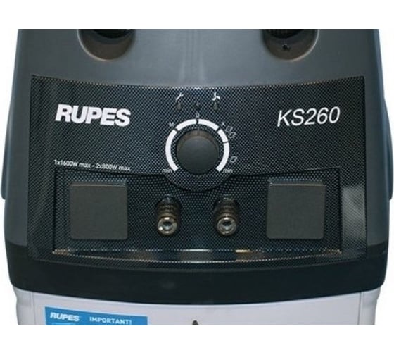 Мобильный пылесос RUPES KS 260EPNS с двумя двухскоростными двигателями 2x1000 Вт KS260EPNS#230/H5/DE/DE