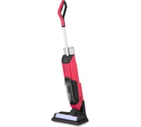 Вертикальный беспроводной моющий пылесос Kitfort черно-малиновый КТ-5183-1