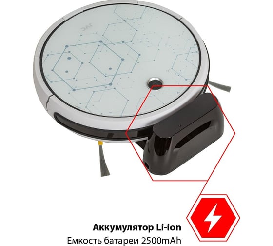 Робот пылесос jvc JH-VR510, crystal