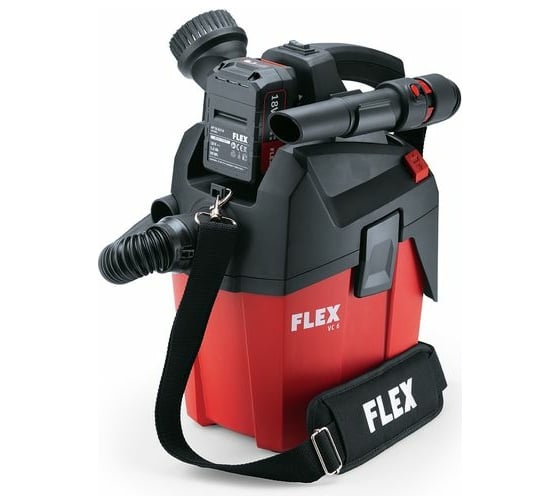 Профессиональный аккумуляторный пылесос FLEX VC 6 L MC 18.0, 6 л, класс L, 18.0 В 481491