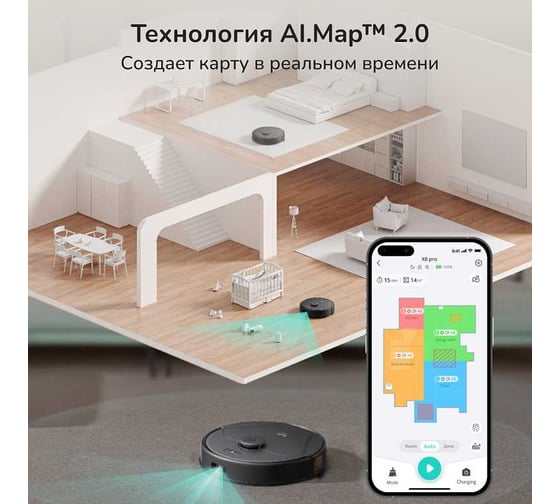 Робот-пылесос EUFY X8 Pro T2266 BK EUF-T2266G11-BK