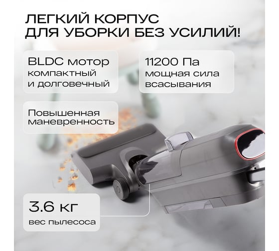 Моющий беспроводной пылесос ATVEL F16 FastClean F16F