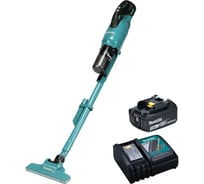 Пылесос аккумуляторный Makita LXT BL 18В, циклон, 18 кПа, бак 250 мл, сух.уборка, 1.6–1.9 кг, трубка, насадки в ассортименте, акк. BL1830, заряд. DC18RC, коробка DCL286FRF 34239169