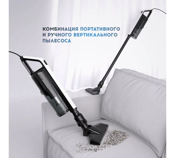 Вертикальный проводной пылесос TITAN electronics 01, пластиковая трубка TELVVC001PT