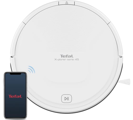 Пылесос-робот TEFAL X-Plorer Serie 45 RG8227WH белый/белый 1655005