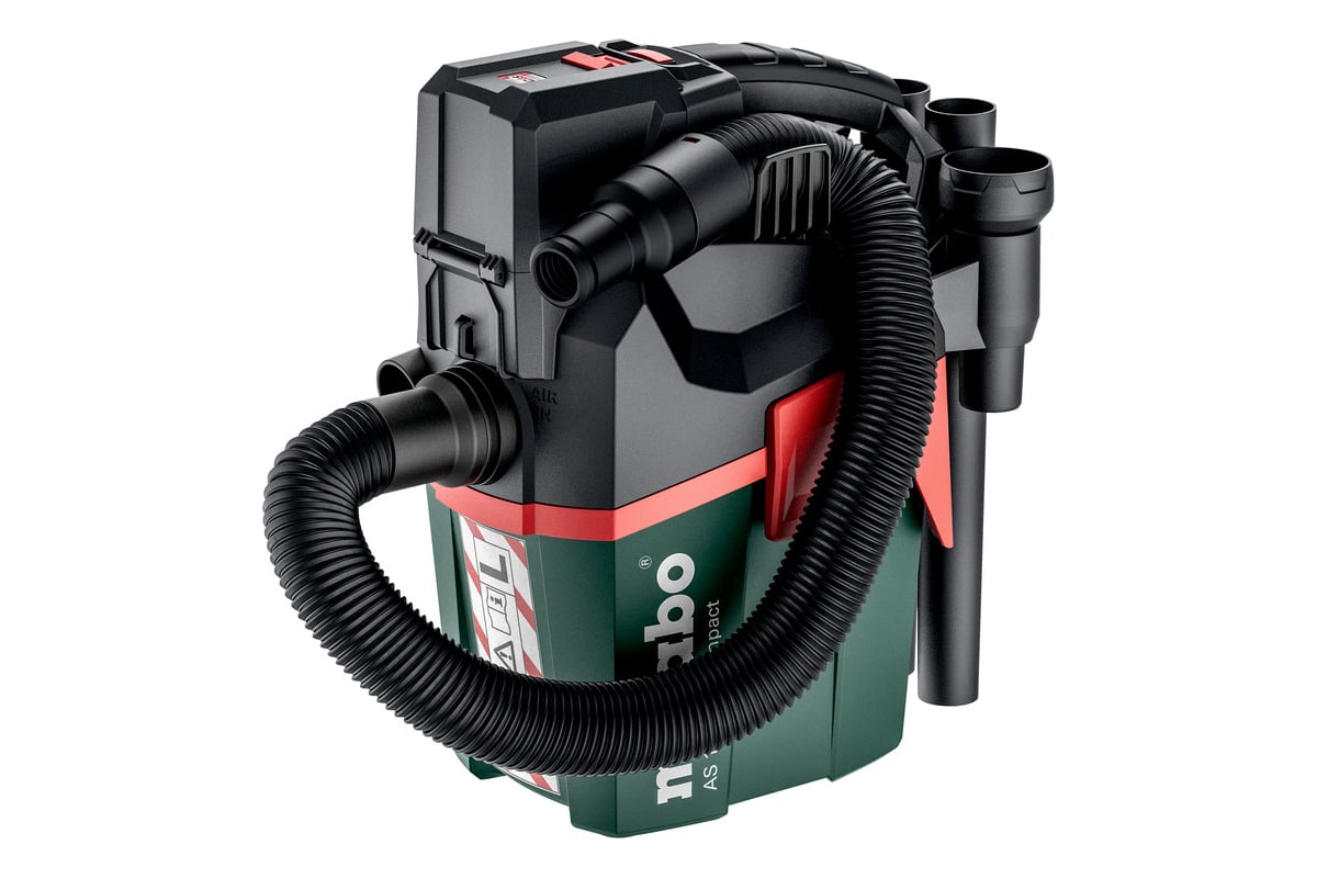 Аккумуляторный пылесос Metabo AS 18 L PC Compact без АКК и ЗУ 602028850 -  выгодная цена, отзывы, характеристики, фото - купить в Москве и РФ