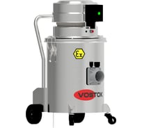 Промышленный однофазный взрывозащищенный пылесос VOSTOK PYWEX-S-MINI / ATEX / 1.2kW / 220В, со взрывозащищенным комплектом для уборки Д=40мм PYWEX-S-MINI-EX40M