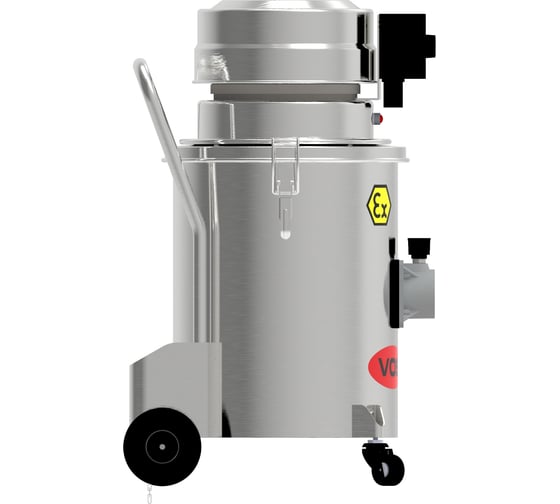 Промышленный однофазный взрывозащищенный пылесос VOSTOK PYWEX-S-MINI / ATEX / 1.2kW / 220В, со взрывозащищенным комплектом для уборки Д=40мм PYWEX-S-MINI-EX40M