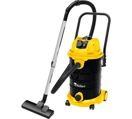 Пылесос строительный Kolner 35л, KVC 35L-FS, 19кПа, 1500Вт, 33л/с 8040400096