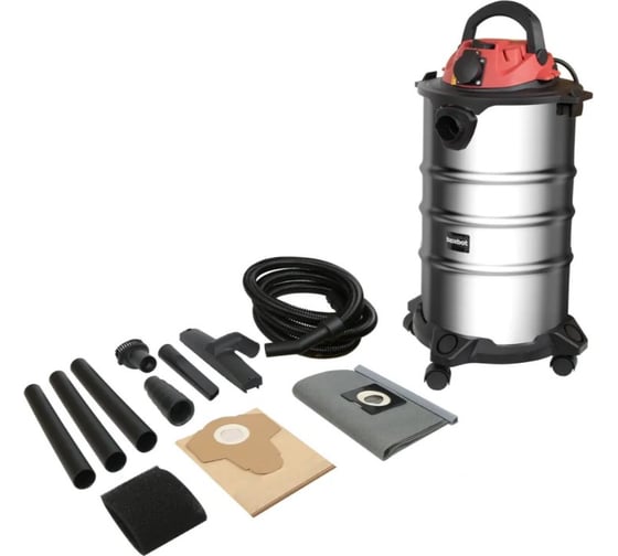 Пылесос строительный Boxbot EVC-1400.30.S, 1400 Вт, 30 л, шланг 3 м, розетка 901068.EVC-1400.30.S-2