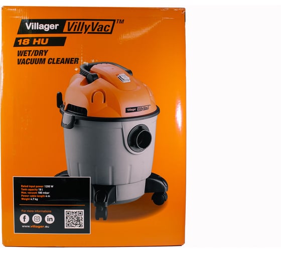 Строительный пылесос Villager VVC 18 HU 066270