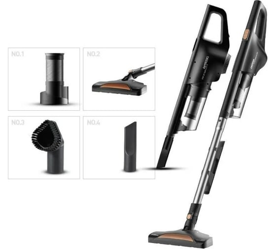 Проводной вертикальный пылесос Deerma черный DX600
