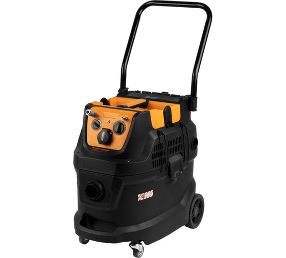Промышленный пылесос WIEDERKRAFT 1600W/40L с подключением электро и пневмоинструмента WDK-DUSTER EP+