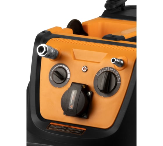 Промышленный пылесос WIEDERKRAFT 1600W/40L с подключением электро и пневмоинструмента WDK-DUSTER EP+