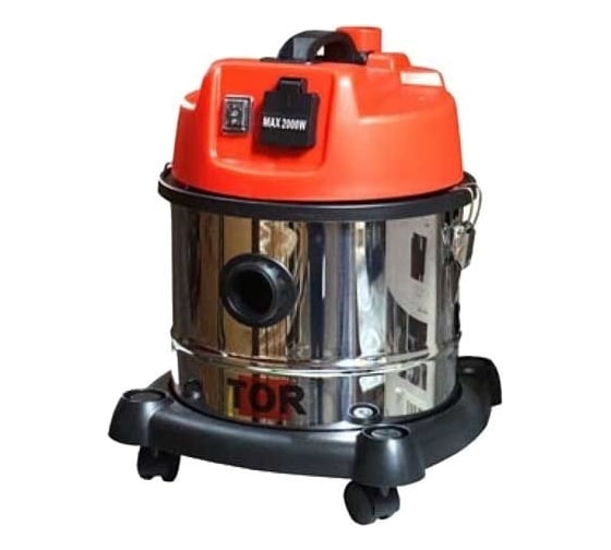 Пылесос TOR с розеткой WL092A-15L INOX