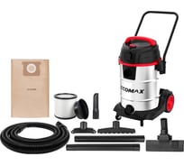 Пылесос из нержавеющей стали 38Л ECOMAX EM19502E-10B