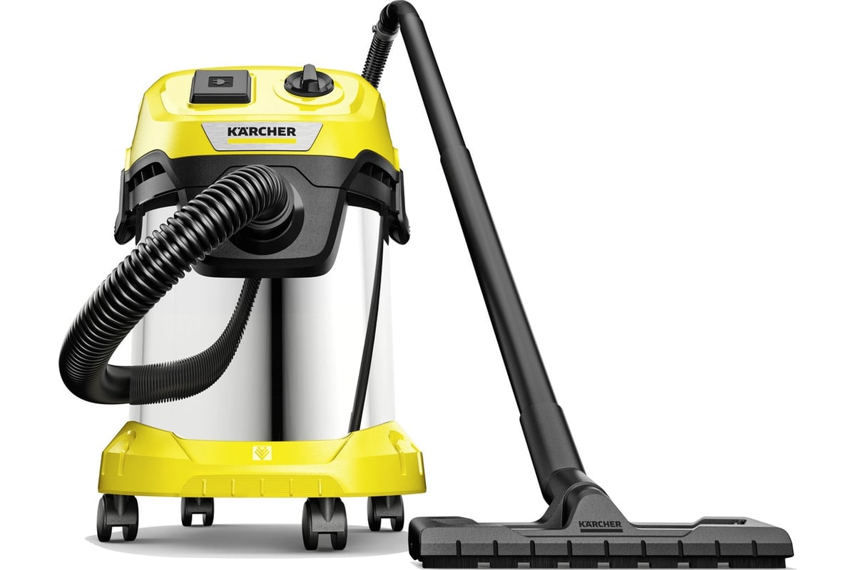 Хозяйственный пылесос Karcher WD 3 P S V-17/4/20 1.628-190.0 - выгодная  цена, отзывы, характеристики, 1 видео, фото - купить в Москве и РФ