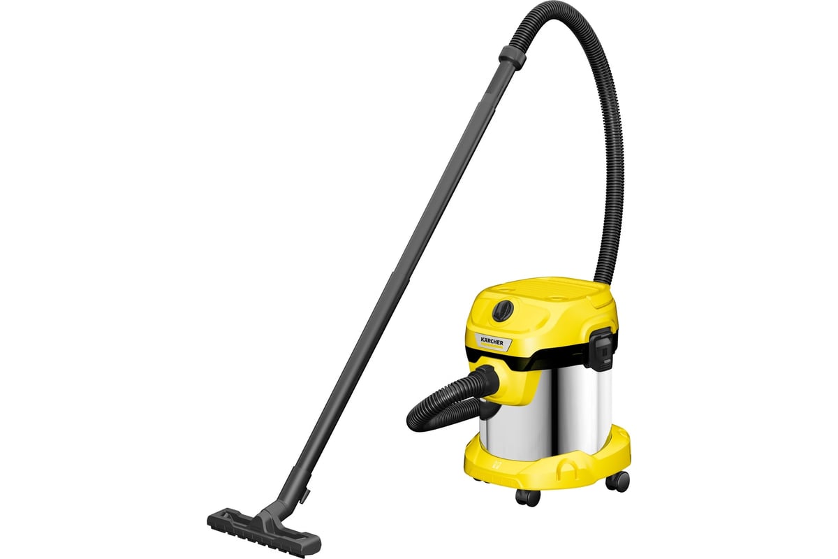 Хозяйственный пылесос Karcher WD 2 Plus S V-15/4/18 1.628-050.0 - выгодная  цена, отзывы, характеристики, 1 видео, фото - купить в Москве и РФ