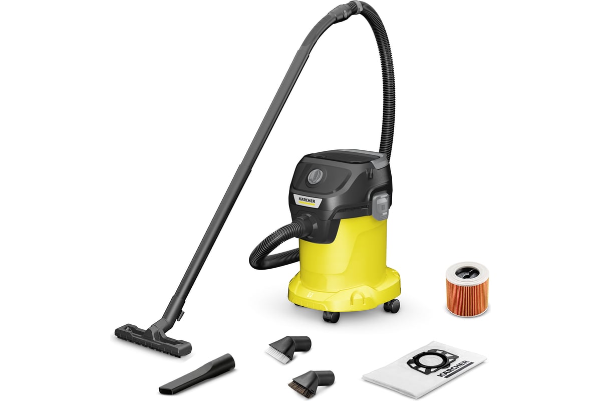 Хозяйственный пылесос KARCHER KWD 3 V-17/4/20 Suction Brush Kit 1.628-443.0  - выгодная цена, отзывы, характеристики, фото - купить в Москве и РФ