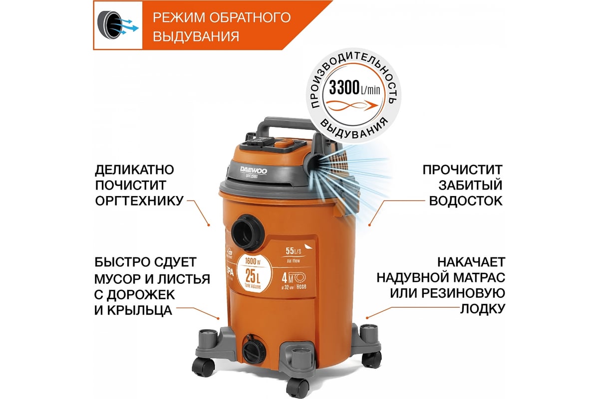 Купить Пылесос Daewoo Davc 2516s