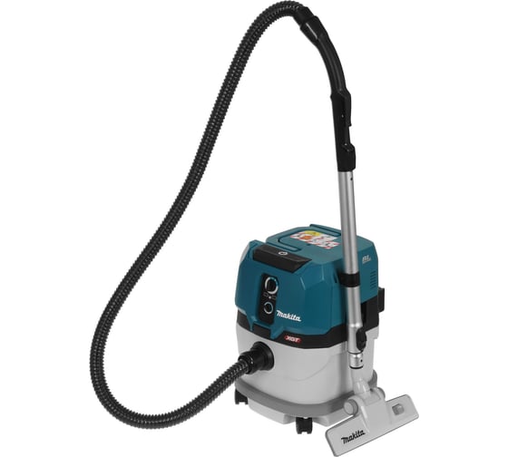 Пылесос Makita (XGT BL 40В, 23 кПа, 3.2 м³/мин, 15л, сух./влаж, L-класс, XPT, щетка, трубки, шланг, без аккумулятора и з/у, 8.4-11.5 кг) VC003GLZ06