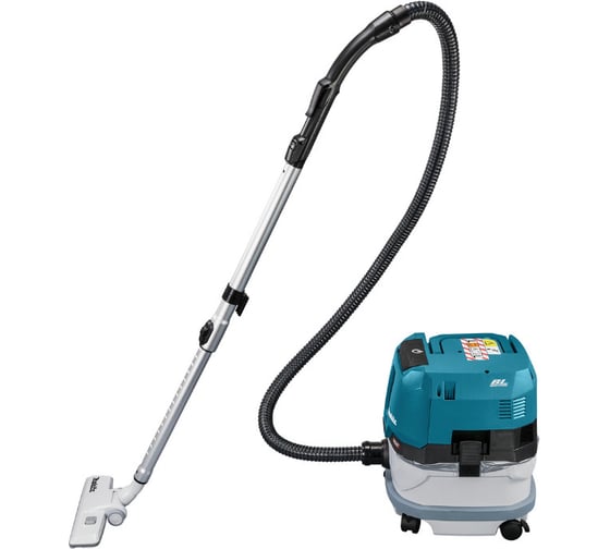Пылесос аккумуляторный Makita XGT BL 2x40В, 23 кПа, 3.2 м³/мин, 8л, сух./влаж, L-класс, XPT, щетки, трубки, насадки, без аккум. и з/у, 8.1-11.2 кг. VC001GLZ03