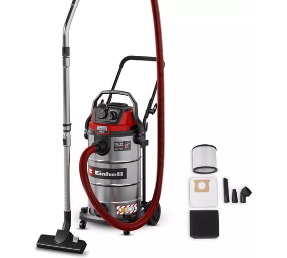Пылесос строительный Einhell TE-VC 4090 SACL, 1150вт, 225 мбар, 40л, розетка, вл/сух уборка 2347445