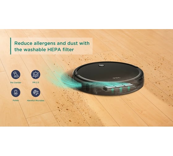 Робот пылесос TCL Robot Vacuum Sweeva 1000 Black B100A Black