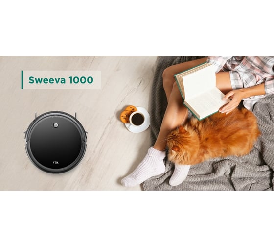 Робот пылесос TCL Robot Vacuum Sweeva 1000 Black B100A Black